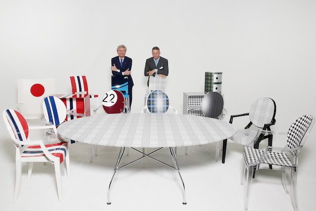 attend a shoot for Kartell+Lapo 'It's A Wrap' Collection at Kartell Headquarters on April 6, 2016 in Noviglio, near Milan, Italy.
